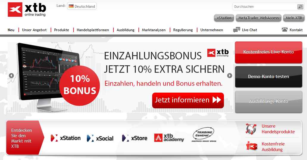 Xtb Erfahrungen Profitieren Sie Vom Broker Test Vergleich - 